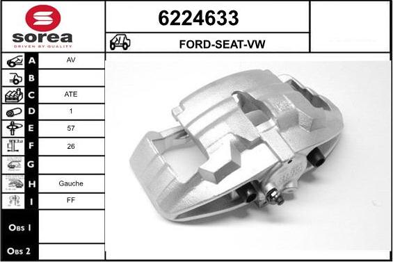 STARTCAR 6224633 - Étrier de frein cwaw.fr