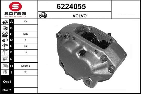 STARTCAR 6224055 - Étrier de frein cwaw.fr