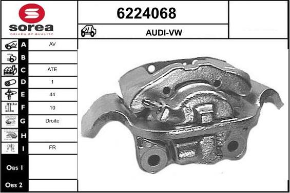 STARTCAR 6224068 - Étrier de frein cwaw.fr