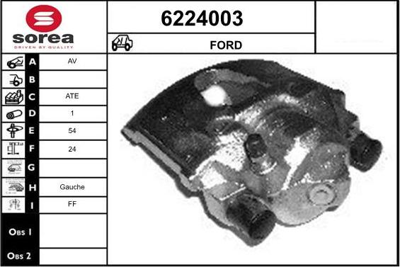 STARTCAR 6224003 - Étrier de frein cwaw.fr