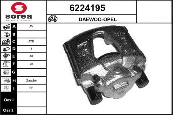 STARTCAR 6224195 - Étrier de frein cwaw.fr