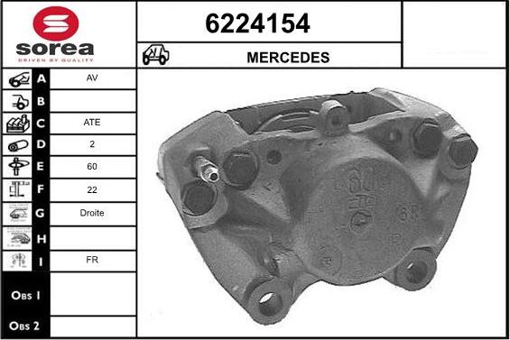 STARTCAR 6224154 - Étrier de frein cwaw.fr