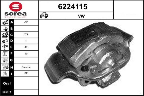 STARTCAR 6224115 - Étrier de frein cwaw.fr