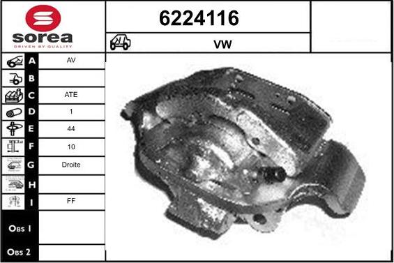 STARTCAR 6224116 - Étrier de frein cwaw.fr