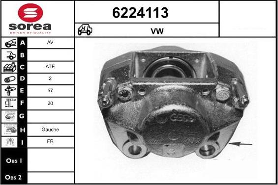 STARTCAR 6224113 - Étrier de frein cwaw.fr