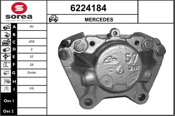 STARTCAR 6224184 - Étrier de frein cwaw.fr