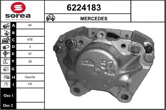 STARTCAR 6224183 - Étrier de frein cwaw.fr