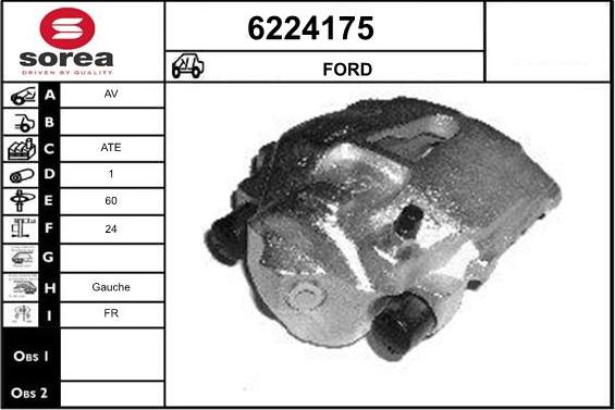 STARTCAR 6224175 - Étrier de frein cwaw.fr