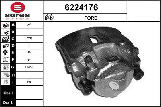 STARTCAR 6224176 - Étrier de frein cwaw.fr