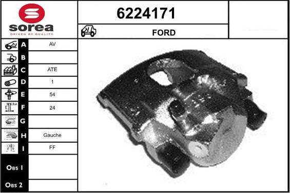 STARTCAR 6224171 - Étrier de frein cwaw.fr