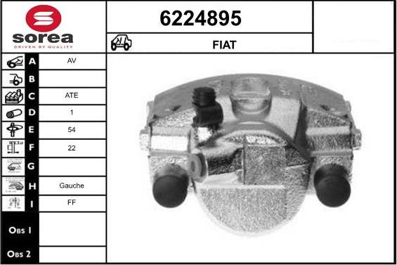 STARTCAR 6224895 - Étrier de frein cwaw.fr