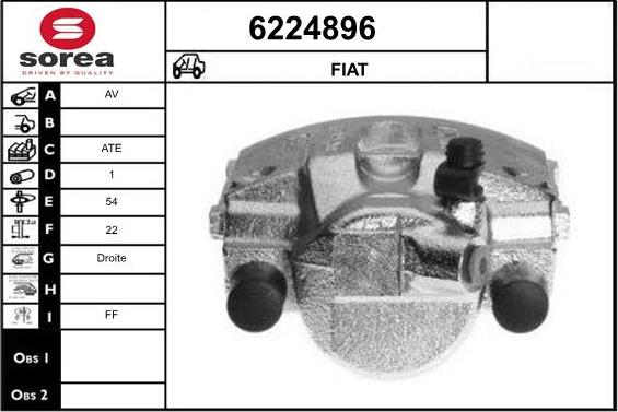 STARTCAR 6224896 - Étrier de frein cwaw.fr