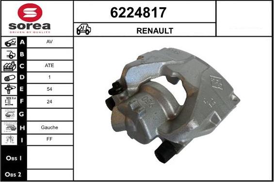 STARTCAR 6224817 - Étrier de frein cwaw.fr