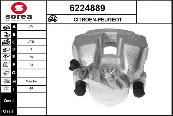 STARTCAR 6224889 - Étrier de frein cwaw.fr