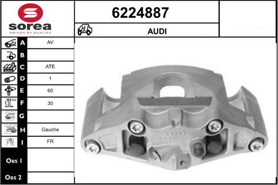 STARTCAR 6224887 - Étrier de frein cwaw.fr