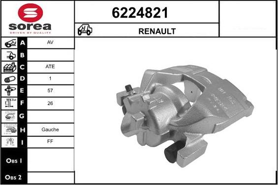 STARTCAR 6224821 - Étrier de frein cwaw.fr