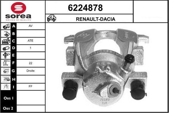 STARTCAR 6224878 - Étrier de frein cwaw.fr