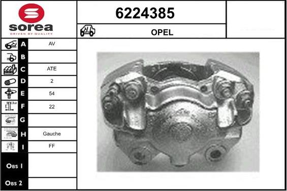 STARTCAR 6224385 - Étrier de frein cwaw.fr