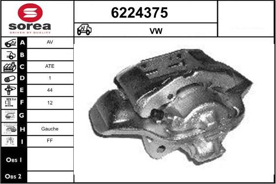 STARTCAR 6224375 - Étrier de frein cwaw.fr