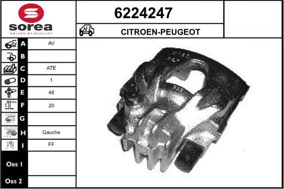 STARTCAR 6224247 - Étrier de frein cwaw.fr