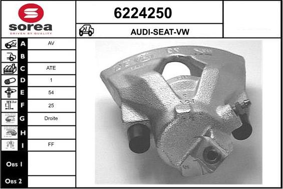 STARTCAR 6224250 - Étrier de frein cwaw.fr