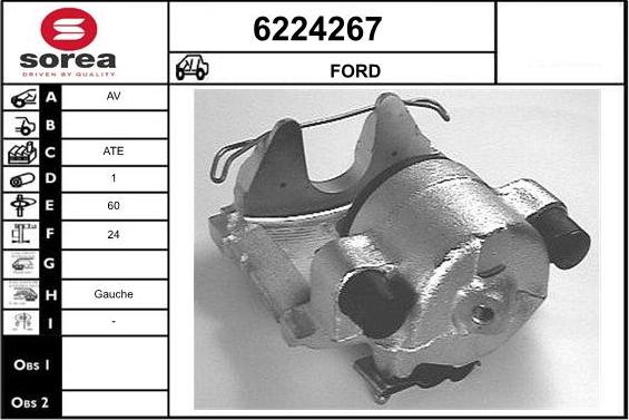 STARTCAR 6224267 - Étrier de frein cwaw.fr