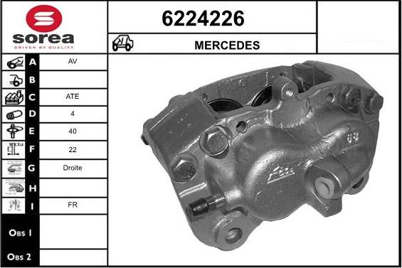 STARTCAR 6224226 - Étrier de frein cwaw.fr