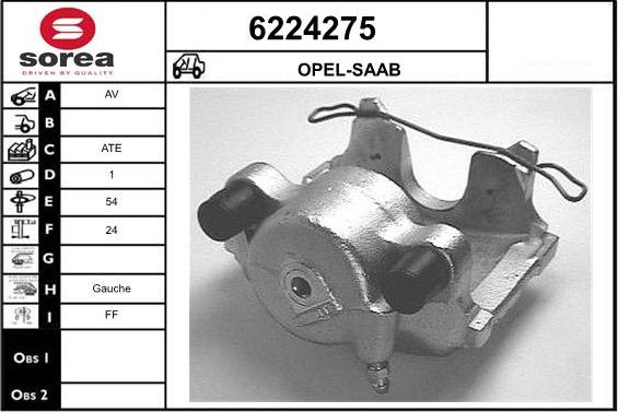 STARTCAR 6224275 - Étrier de frein cwaw.fr