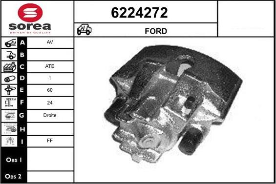 STARTCAR 6224272 - Étrier de frein cwaw.fr