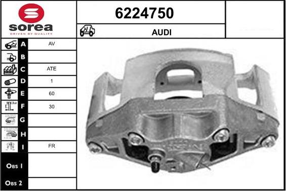 STARTCAR 6224750 - Étrier de frein cwaw.fr