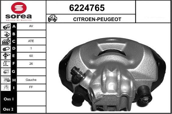 STARTCAR 6224765 - Étrier de frein cwaw.fr