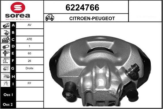 STARTCAR 6224766 - Étrier de frein cwaw.fr