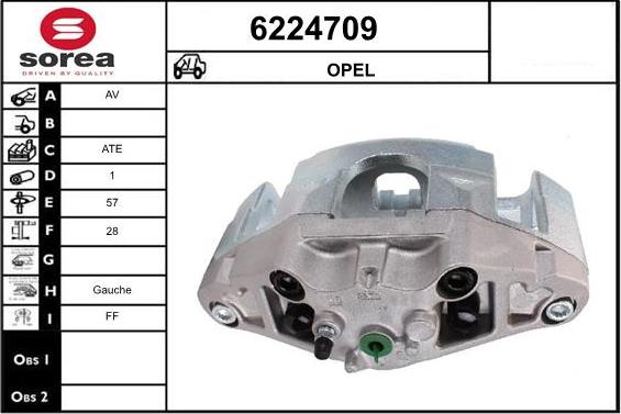 STARTCAR 6224709 - Étrier de frein cwaw.fr