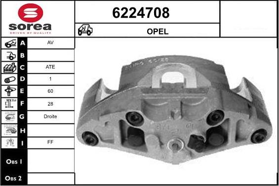 STARTCAR 6224708 - Étrier de frein cwaw.fr