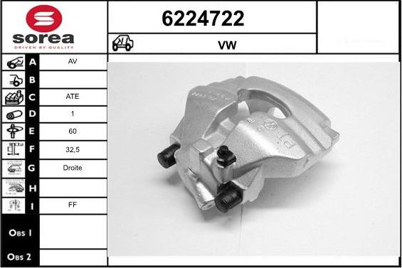 STARTCAR 6224722 - Étrier de frein cwaw.fr