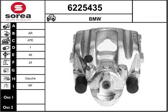 STARTCAR 6225435 - Étrier de frein cwaw.fr