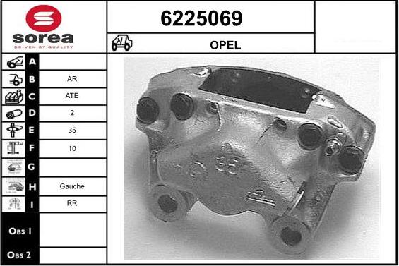 STARTCAR 6225069 - Étrier de frein cwaw.fr