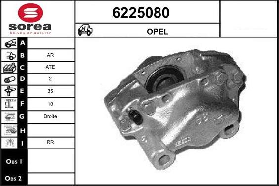 STARTCAR 6225080 - Étrier de frein cwaw.fr