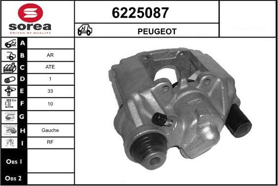 STARTCAR 6225087 - Étrier de frein cwaw.fr