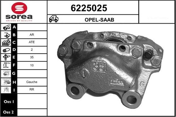 STARTCAR 6225025 - Étrier de frein cwaw.fr