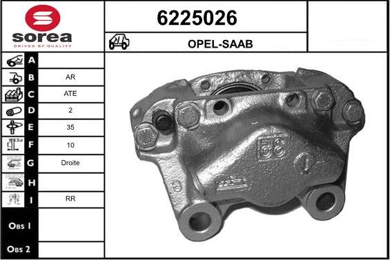 STARTCAR 6225026 - Étrier de frein cwaw.fr