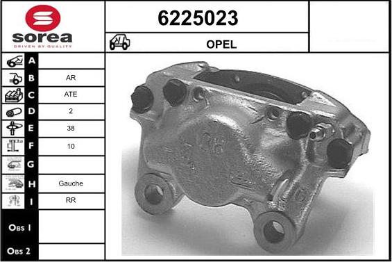 STARTCAR 6225023 - Étrier de frein cwaw.fr