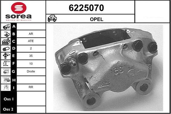 STARTCAR 6225070 - Étrier de frein cwaw.fr