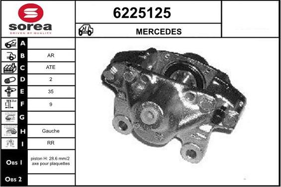 STARTCAR 6225125 - Étrier de frein cwaw.fr