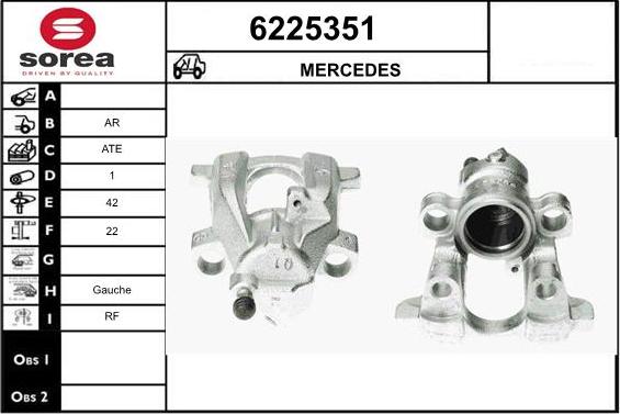 STARTCAR 6225351 - Étrier de frein cwaw.fr