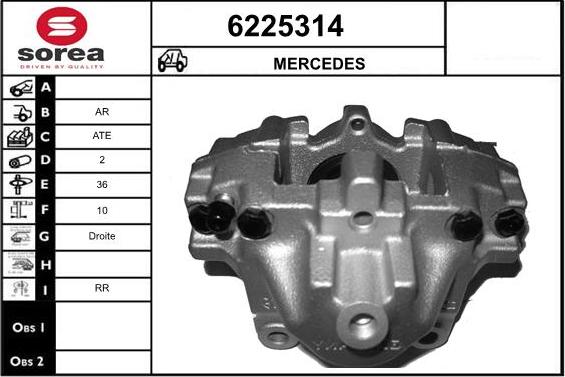 STARTCAR 6225314 - Étrier de frein cwaw.fr