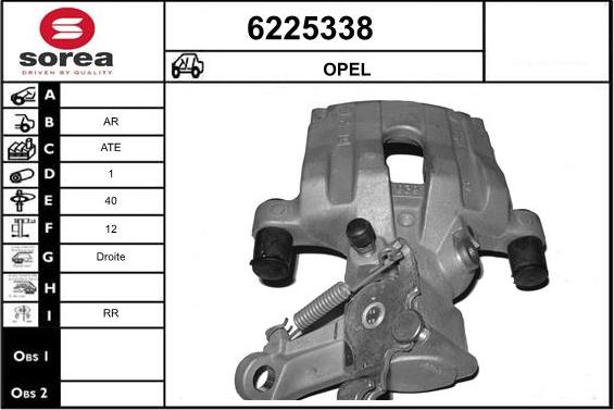 STARTCAR 6225338 - Étrier de frein cwaw.fr