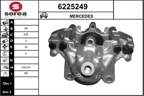 STARTCAR 6225249 - Étrier de frein cwaw.fr