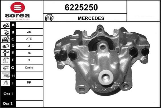 STARTCAR 6225250 - Étrier de frein cwaw.fr