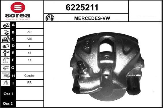 STARTCAR 6225211 - Étrier de frein cwaw.fr